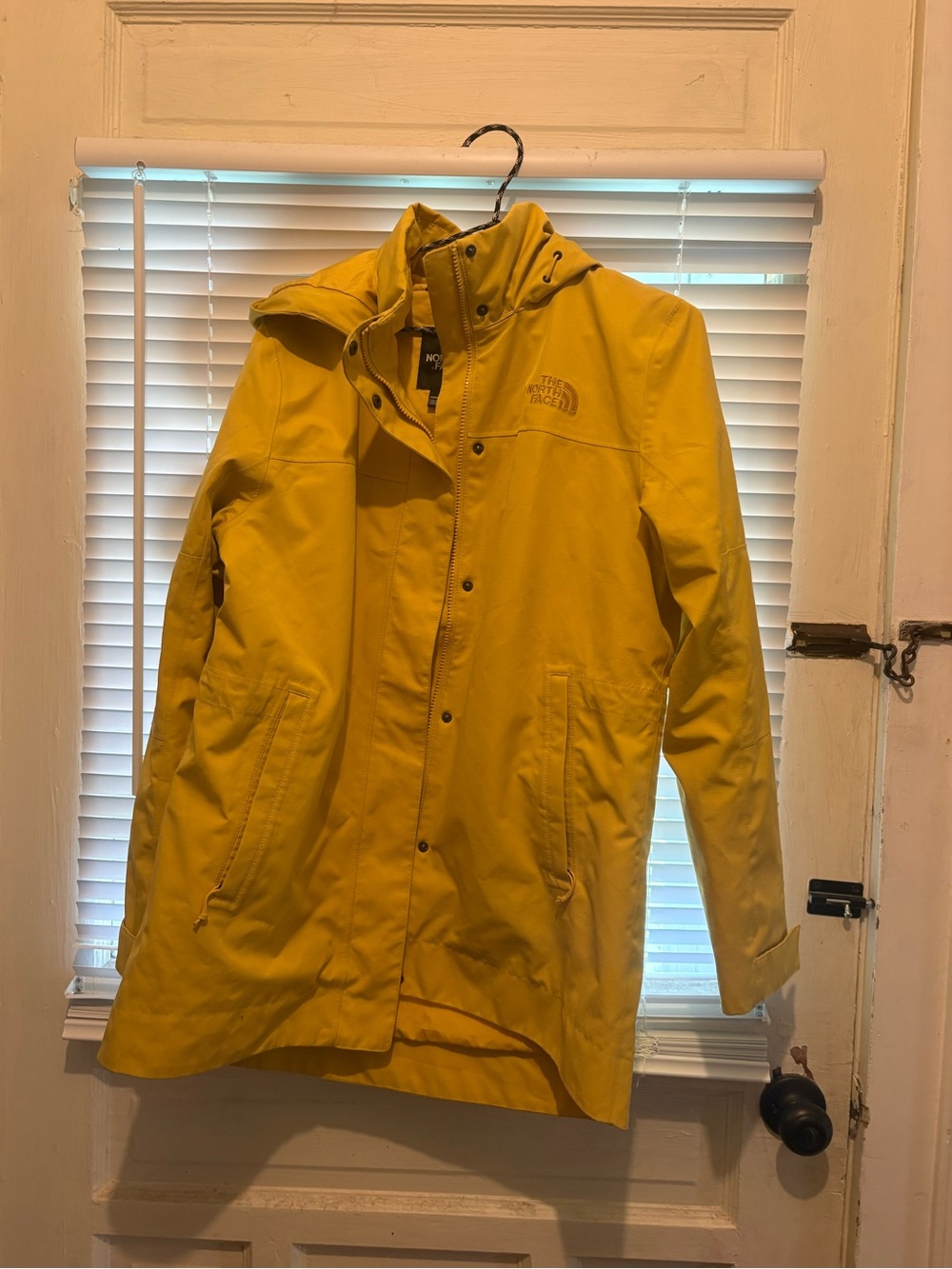 North Face Yellow Rainjacket